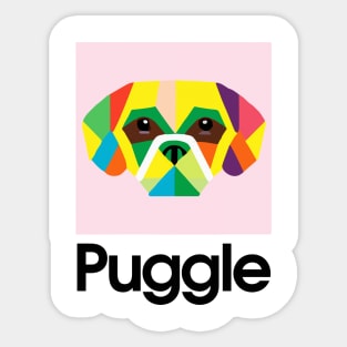 Puggle Dog Owner Vintage Funny Puggle Sticker